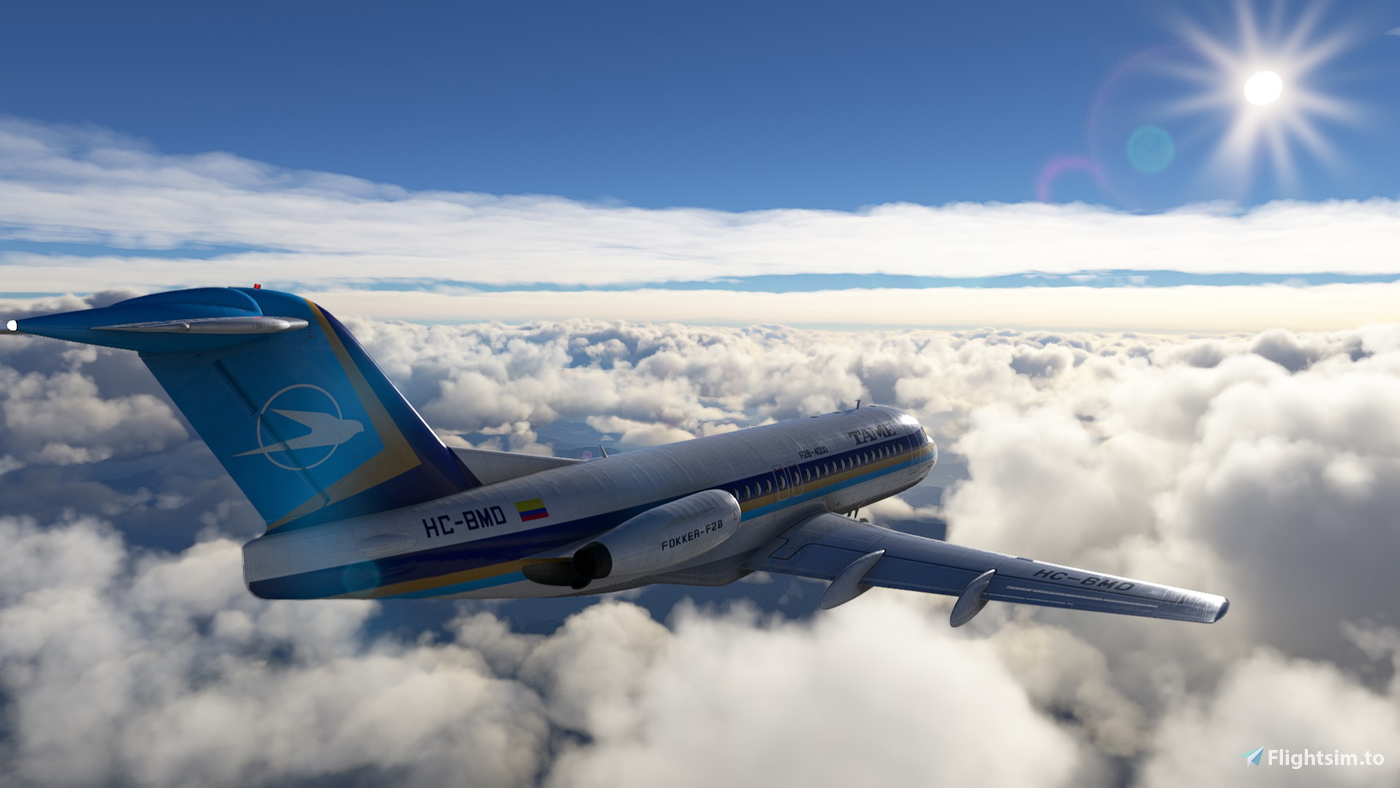 [Just Flight] Tame (1999 livery) Fokker F-28 MK4000 のために Microsoft ...
