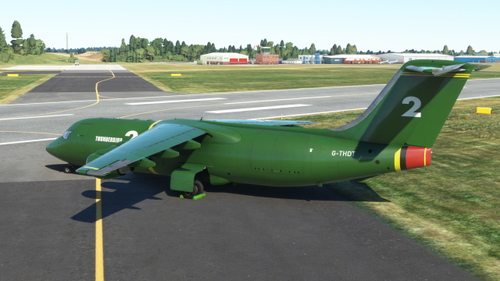JustFlight 146-300QT G-THDT (Inspired by Thunderbird TV series)