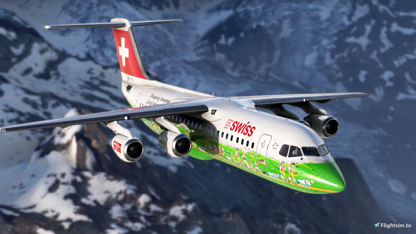 JustFlight BAe 146-300 SWISS (HB-IYS) - Image 1
