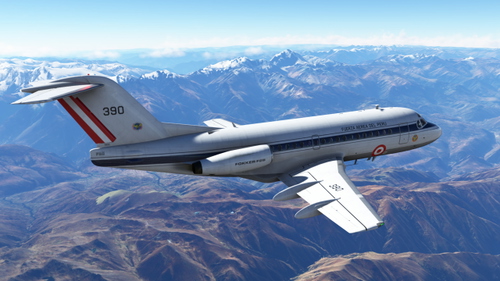 JustFlight Fokker 28-1000 Fuerza Aérea del Perú 390