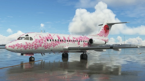 JustFlight Fokker 28-1000 JA2828 VIP (Fictional)