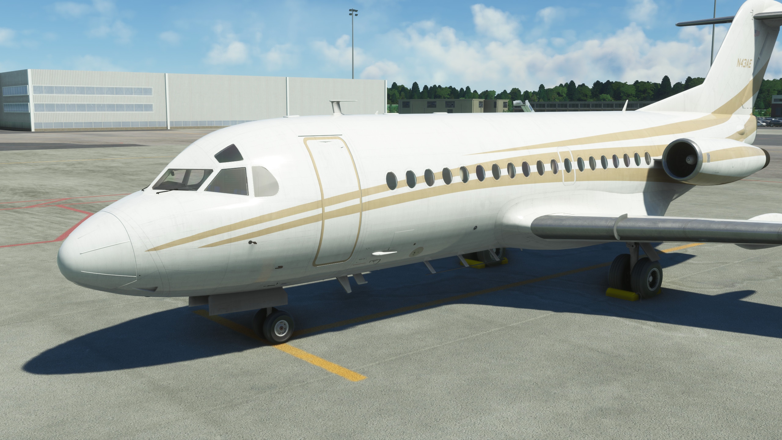 JustFlight Fokker 28-1000 N43AE - Image 1
