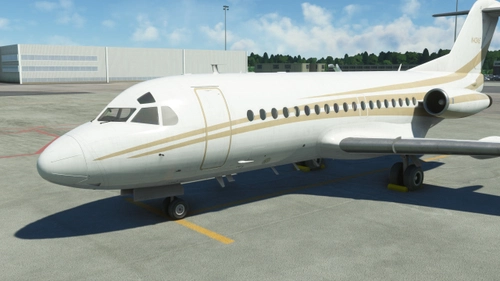 JustFlight Fokker 28-1000 N43AE 