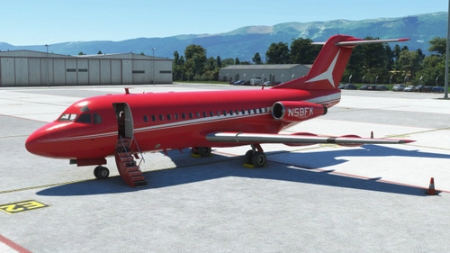 JustFlight Fokker 28-1000 N58FK VIP (Fictional)