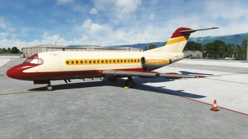 JustFlight Fokker 28-1000 N949FK VIP (Fictional)
