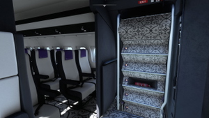 JustFlight Fokker 28-4000 KlasJet LY-VFK VIP (Fictional - Based on a KlasJet CRJ2) thumbnail 6