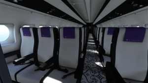 JustFlight Fokker 28-4000 KlasJet LY-VFK VIP (Fictional - Based on a KlasJet CRJ2) thumbnail 7