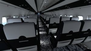 JustFlight Fokker 28-4000 KlasJet LY-VFK VIP (Fictional - Based on a KlasJet CRJ2) thumbnail 8