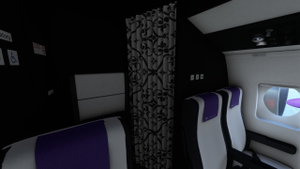 JustFlight Fokker 28-4000 KlasJet LY-VFK VIP (Fictional - Based on a KlasJet CRJ2) thumbnail 9
