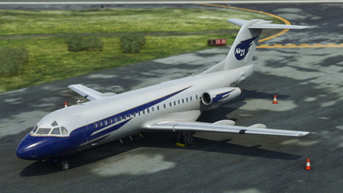 JustFlight Fokker 28 mk.4000 Air21 Airlines