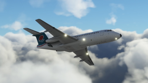JustFlight Fokker 28 mk.4000 Flight West VH-EWC