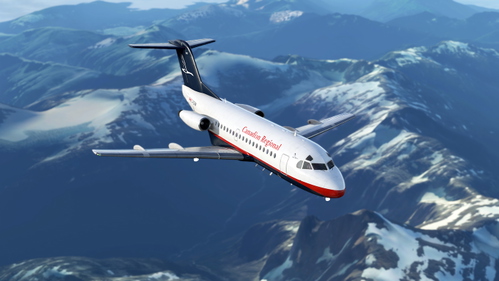 JustFlight Fokker F28-1000 Canadian Regional (C-FCRW)