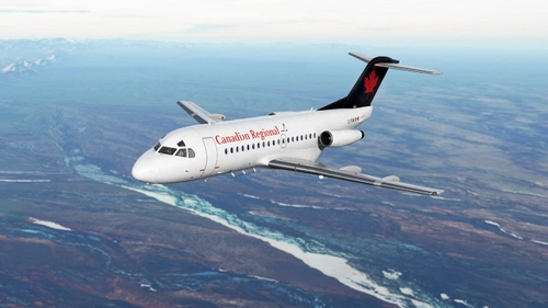 JustFlight Fokker F28-1000 Canadian Regional (C-FTAV)