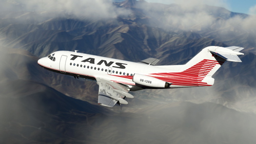 JustFlight Fokker F28-1000 TANS Peru (OB-1396)