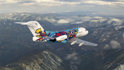 JustFlight Fokker F28-3000 Citilink | Garuda Indonesia (PK-GFS)