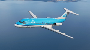 JustFlight Fokker F28-4000 KLM (Fictional | PH-KZI) thumbnail 5