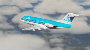 JustFlight Fokker F28-4000 KLM (Fictional | PH-KZI) thumbnail 4