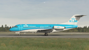JustFlight Fokker F28-4000 KLM (Fictional | PH-KZM) thumbnail 6