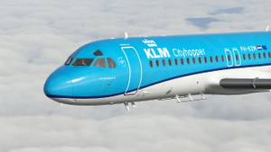 JustFlight Fokker F28-4000 KLM (Fictional | PH-KZM) thumbnail 4