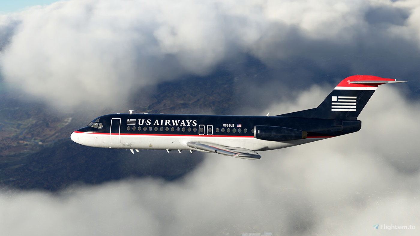 航空機・ヘリコプター Inflight 1:200 US Airways F-28 N493US 航空機・ヘリコプター Inflight 1:200 US Airways F-28 N493US
