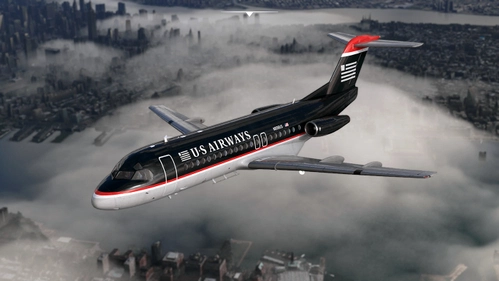 JustFlight Fokker F28-4000 US Airways (Fictional | N898US)