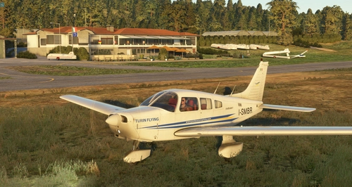 JustFlight Pa28-161 warrior II - Turin Flight Institute livery (I-SMBR)