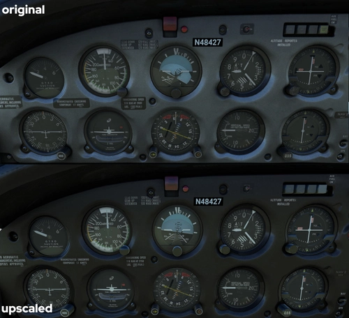 JustFlight Piper PA28 Turbo Arrow III - Upscaled Interior Textures
