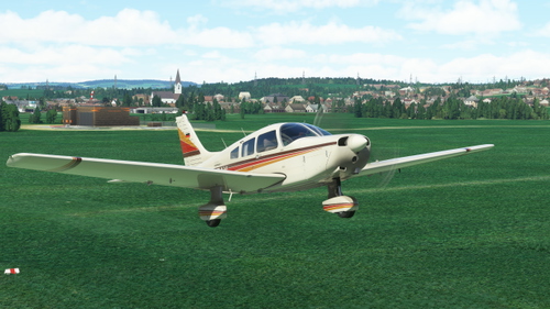 Just Flight Piper PA28 Warrior II - D-EFAY with custom instrument panel
