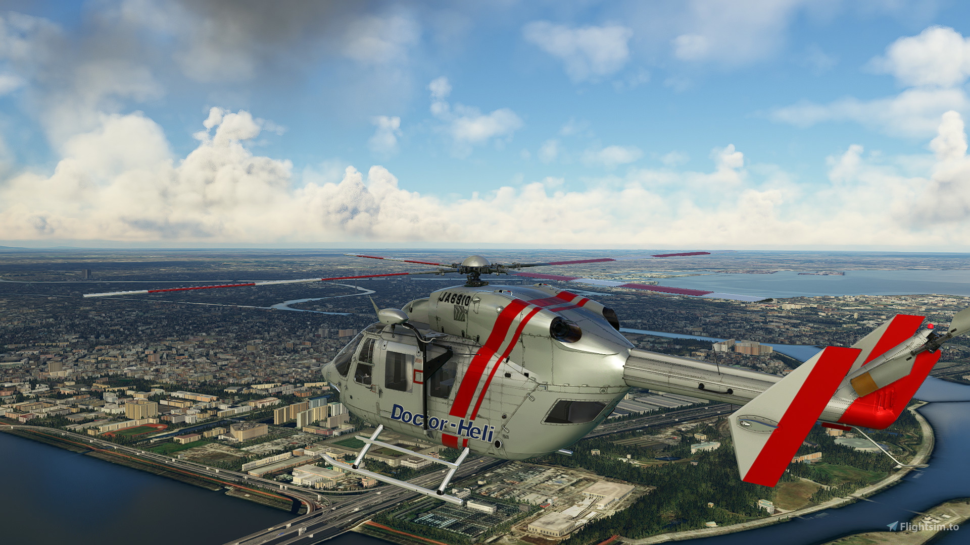 Kawasaki BK-117 Doctor-Heli JA6910 のために Microsoft Flight