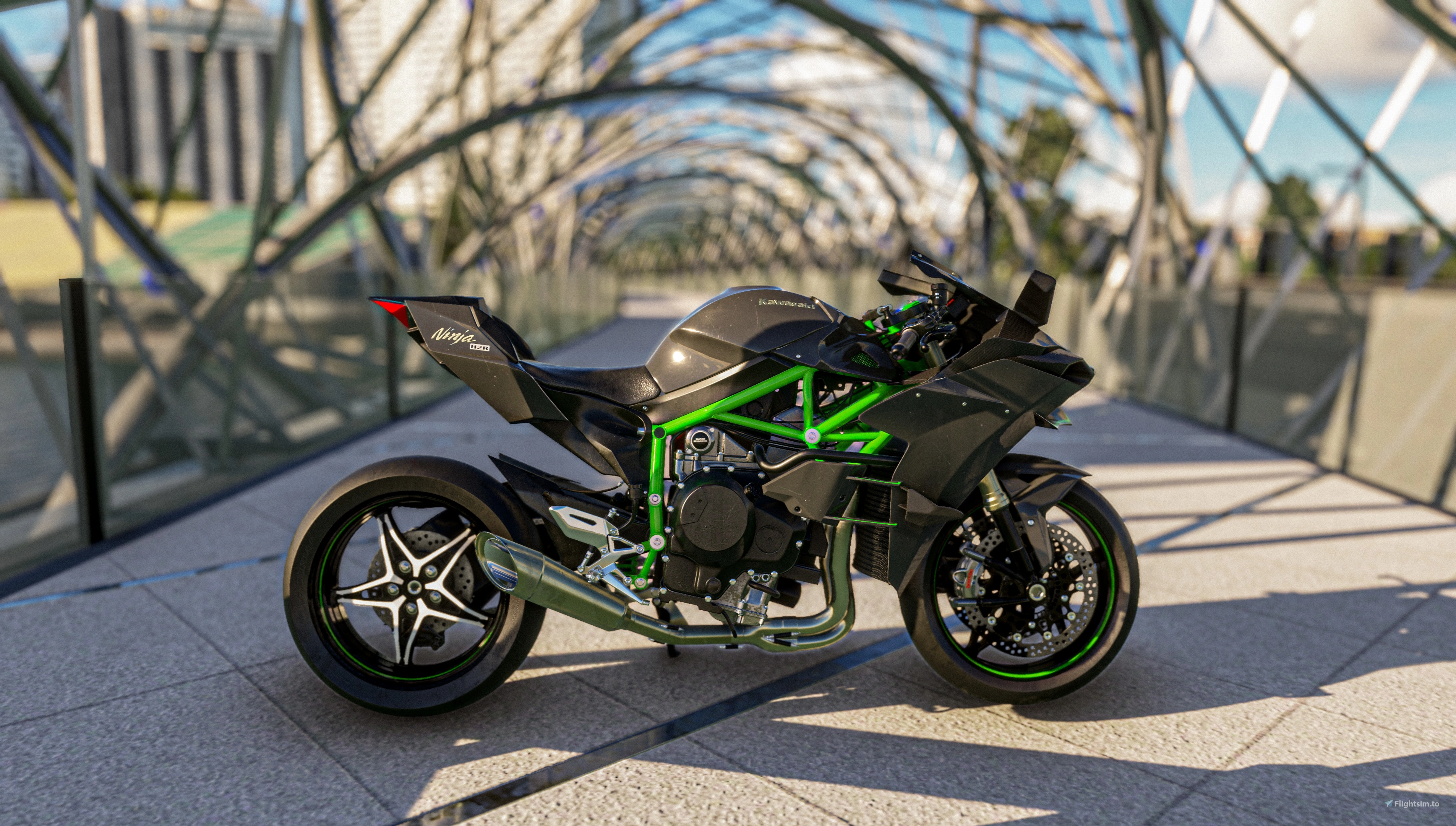 LivToAir Kawasaki Ninja H2R for Microsoft Flight Simulator MSFS