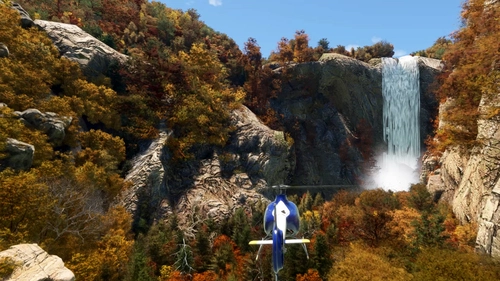 Kegon Animated  Waterfalls, Japan, MSFS