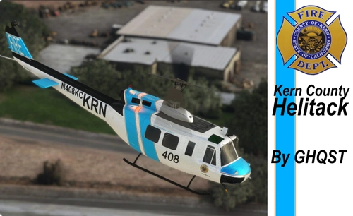 𝗢𝗨𝗧𝗗𝗔𝗧𝗘𝗗 Kern County Helitack UH-1