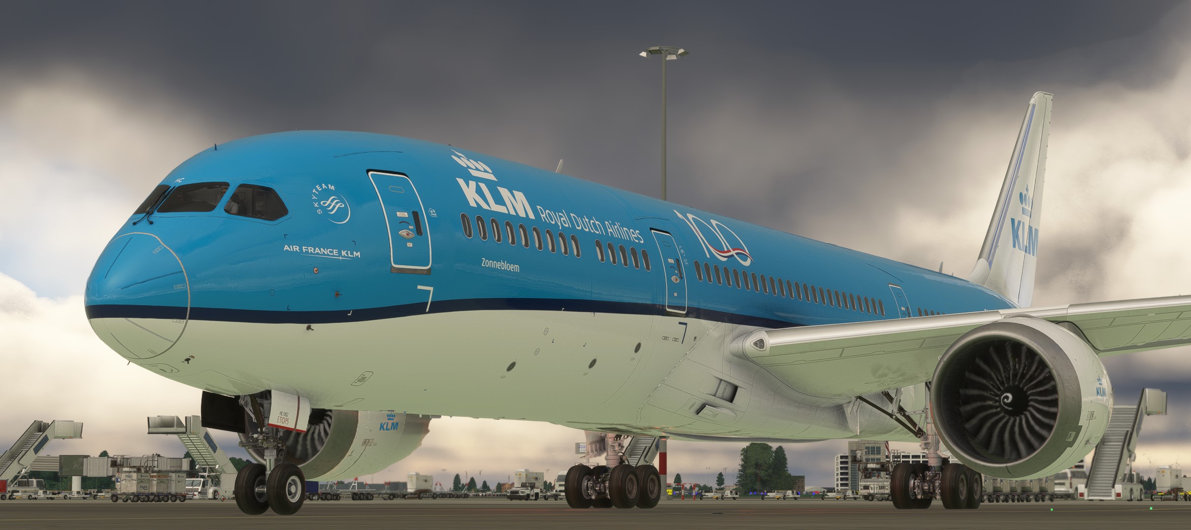 KLM PH-BHC "100 years" sticker - Image 1