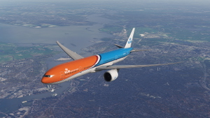 KLM (Orange Pride, PH-BVA) - PMDG  777-300ER thumbnail 3