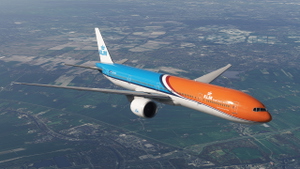KLM (Orange Pride, PH-BVA) - PMDG  777-300ER thumbnail 4