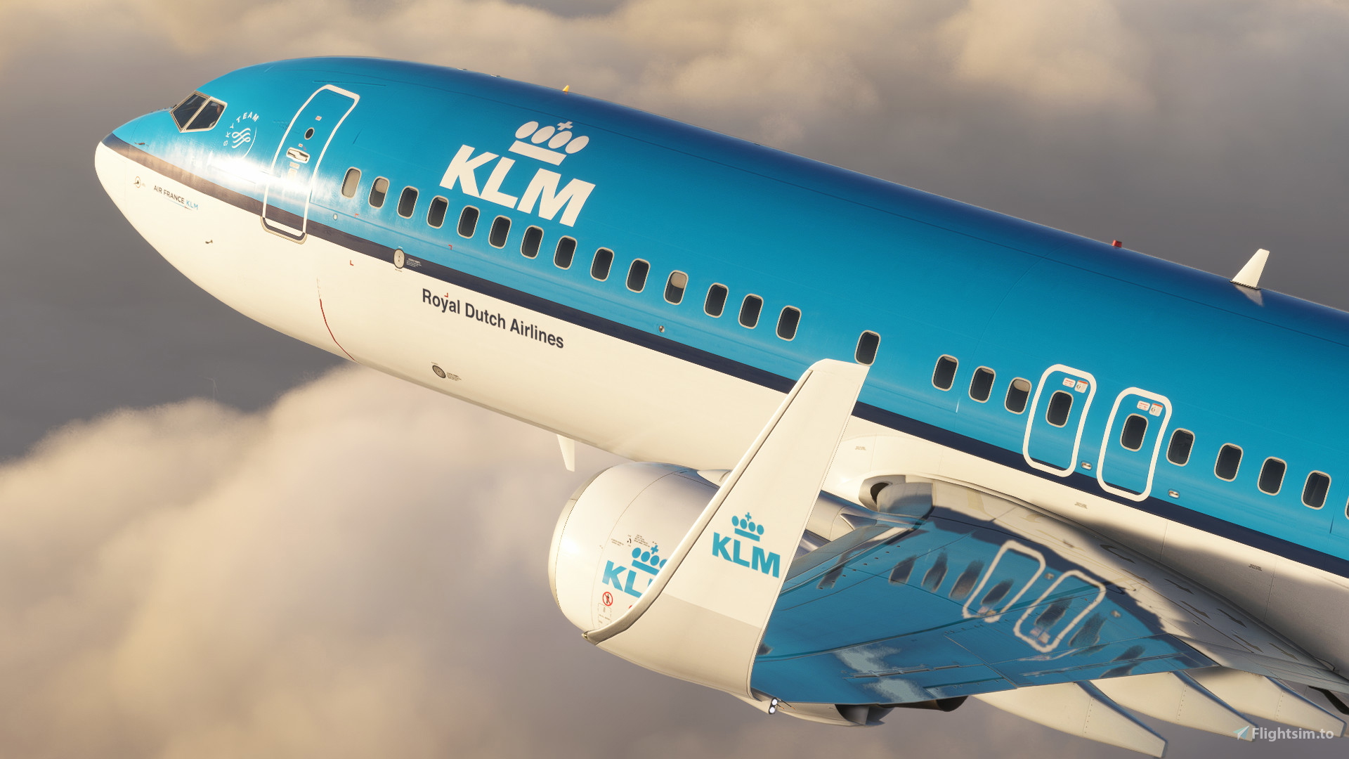 KLM (PH-BXY - 'Old Design) - PMDG 737-800 for Microsoft Flight
