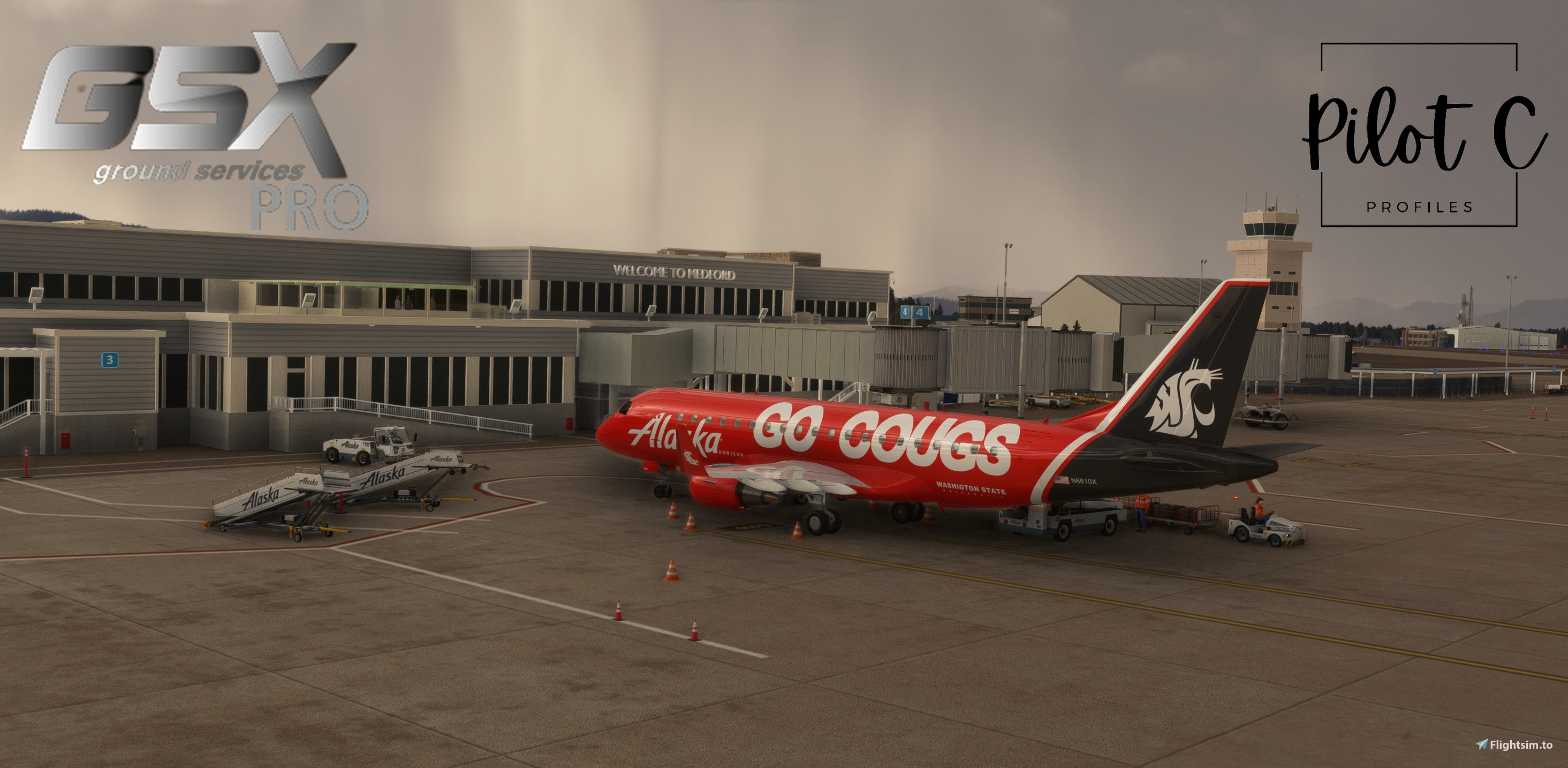 KMFR - Rogue Valley - Medford Airport (GSX PROFILE)