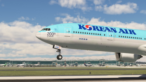 Korean Air 200th Boeing Aircraft  HL8346(with Cabin Interior) / PMDG B777-300ER