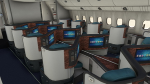 Korean Air Black Pink HL7204 (with Cabin Interior) / PMDG B777-300ER thumbnail 6