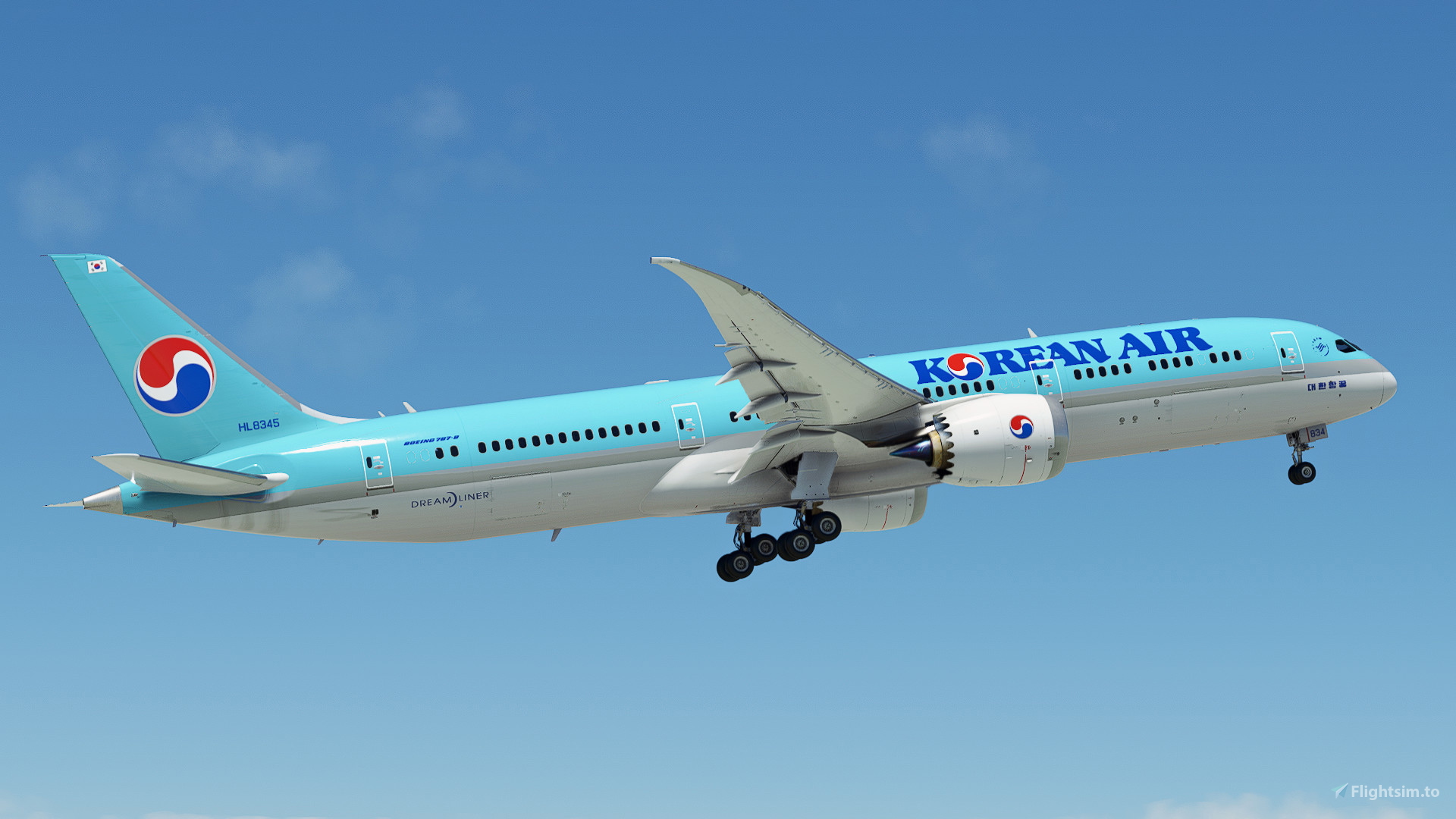 Korean Air HL8345 | Boeing 787-9 | (8K + 4K) for Microsoft