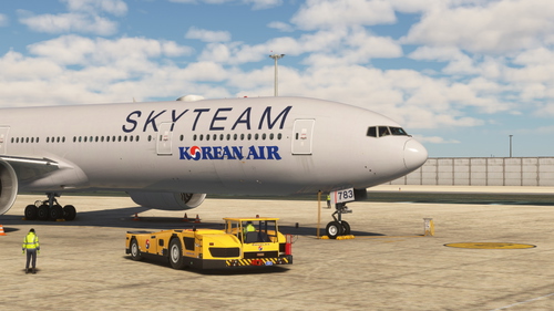 KOREAN AIR SKYTEAM HL7783 (with Cabin Interior) / PMDG B777-300ER