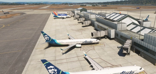 KPDX - Flightbeam modified ADE - Airline Gates