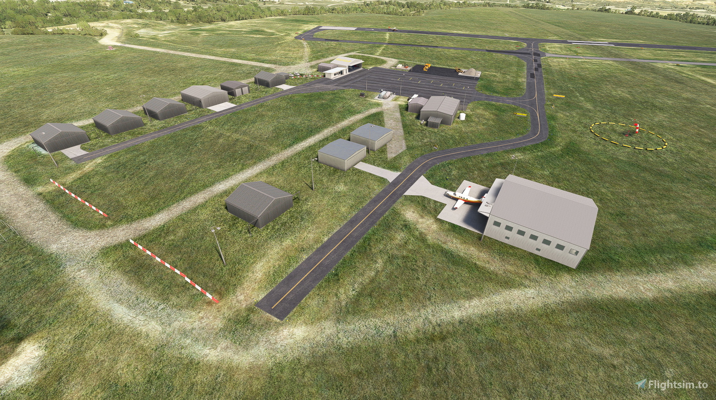 KRPX Roundup Airport (Montana USA) for Microsoft Flight Simulator MSFS