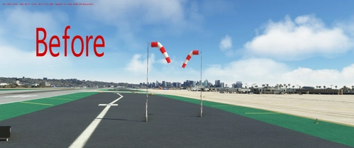 KSAN San Diego (LVFR) windsock fix