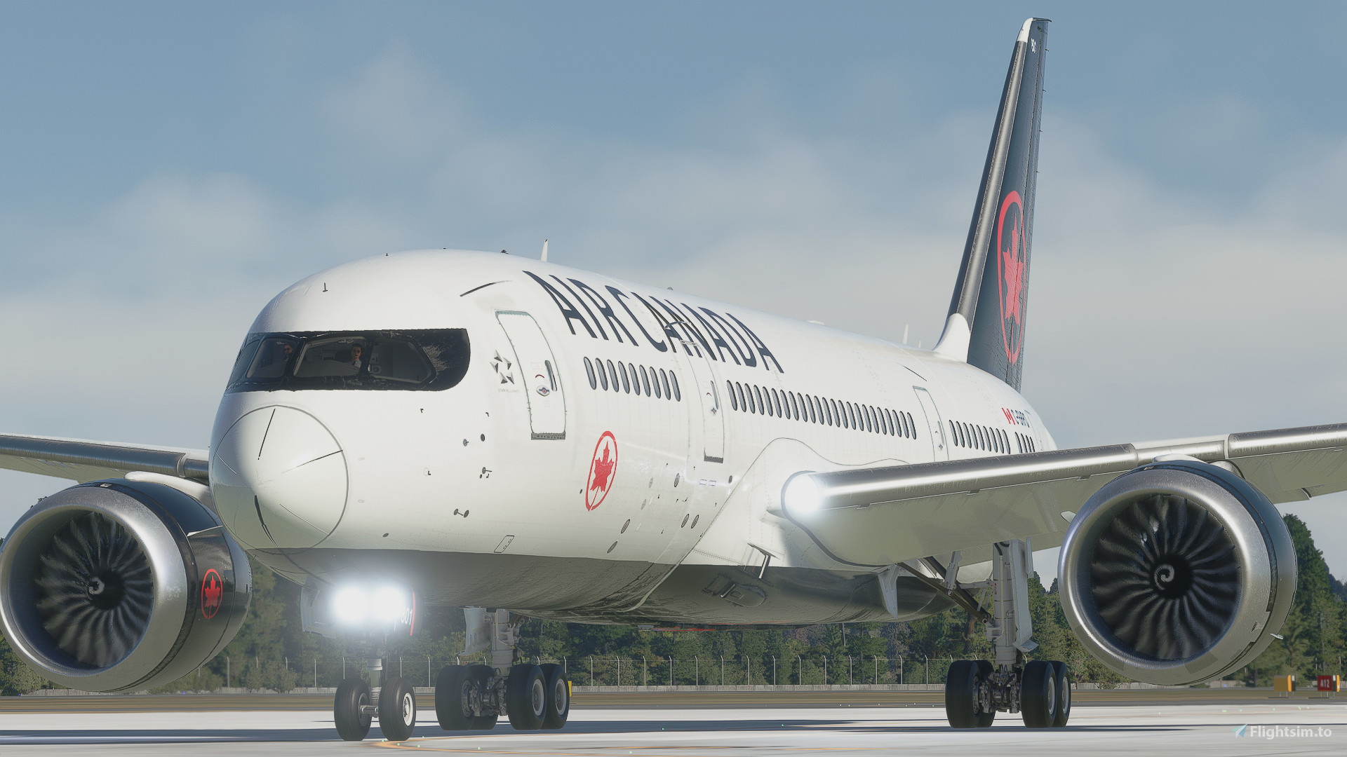AIR CANADA B787-8　1/160 Kuro B787-8 v2 - Air Canada C-GHPQ (New) for Microsoft