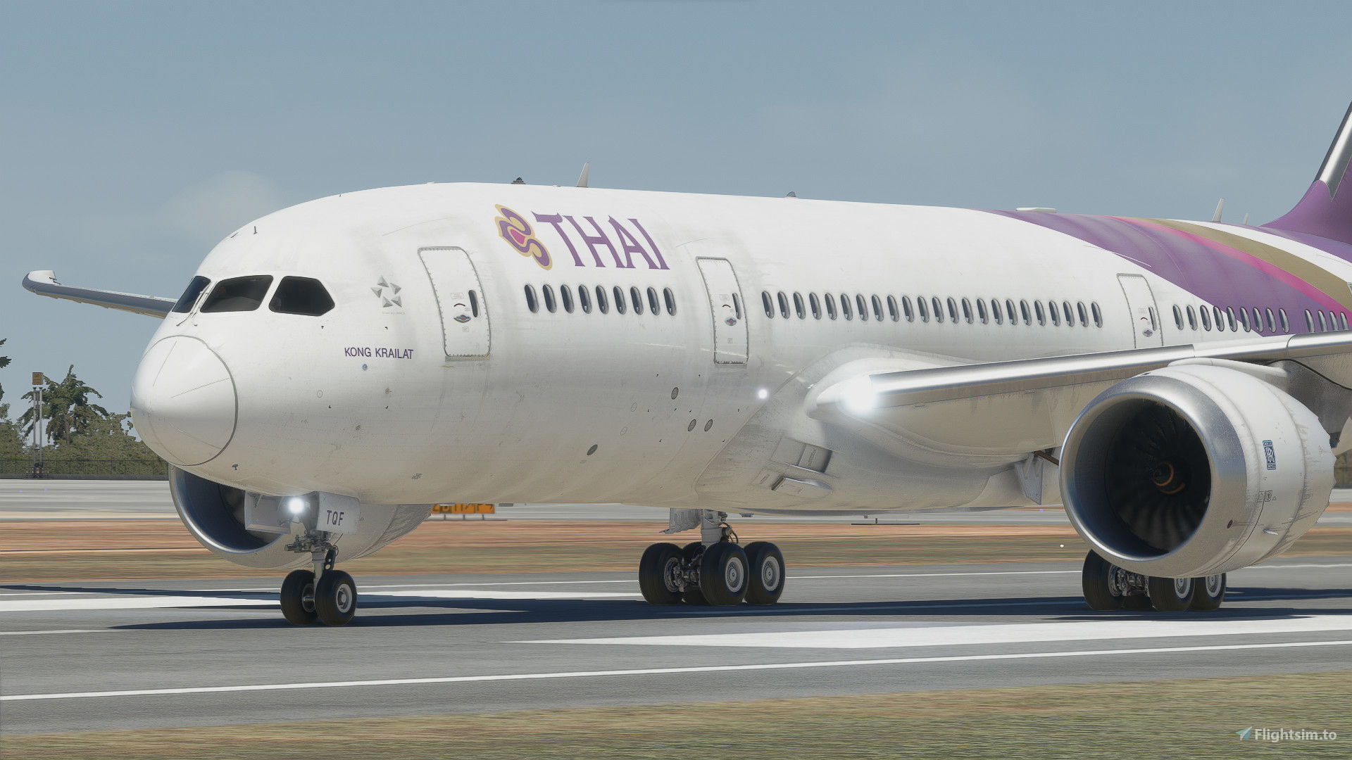 Kuro B787-8 v2 Thai Airways HS-TQA for Microsoft Flight