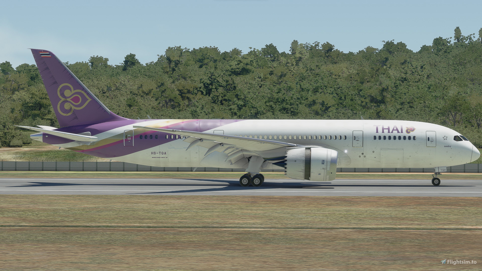 Kuro B787-8 v2 Thai Airways HS-TQA for Microsoft Flight