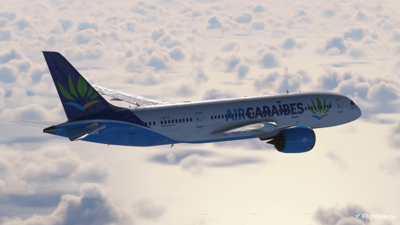 Kuro Boeing 787-8 Air Caraibes for Microsoft Flight Simulator | MSFS — free download