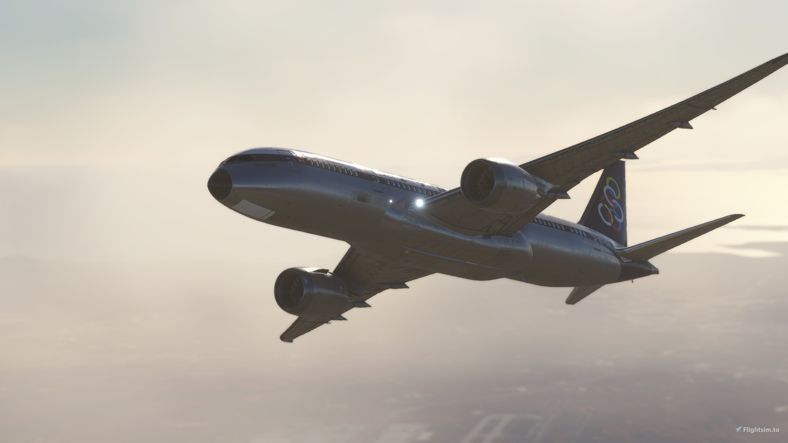 Kuro Boeing 787-8 Olympic Airways Vintage for Microsoft