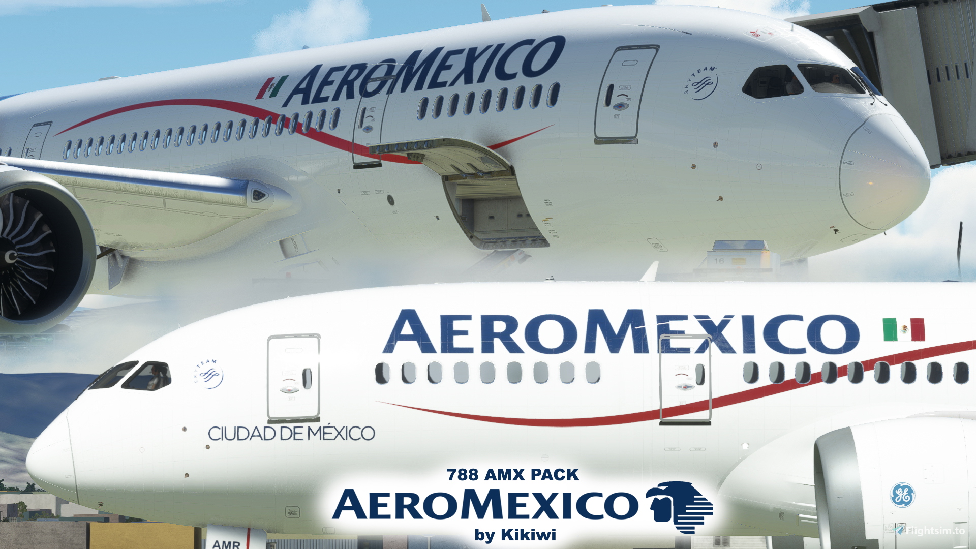 [PACK] Kuro Boeing 787-8 Aeromexico N961AM & XA-AMR - Image 1